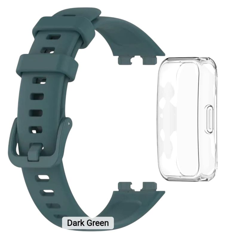 GENERICO - Pack Correa+funda Smartwatch Huawei Fit 8-9-10 VERDE AZULADO
