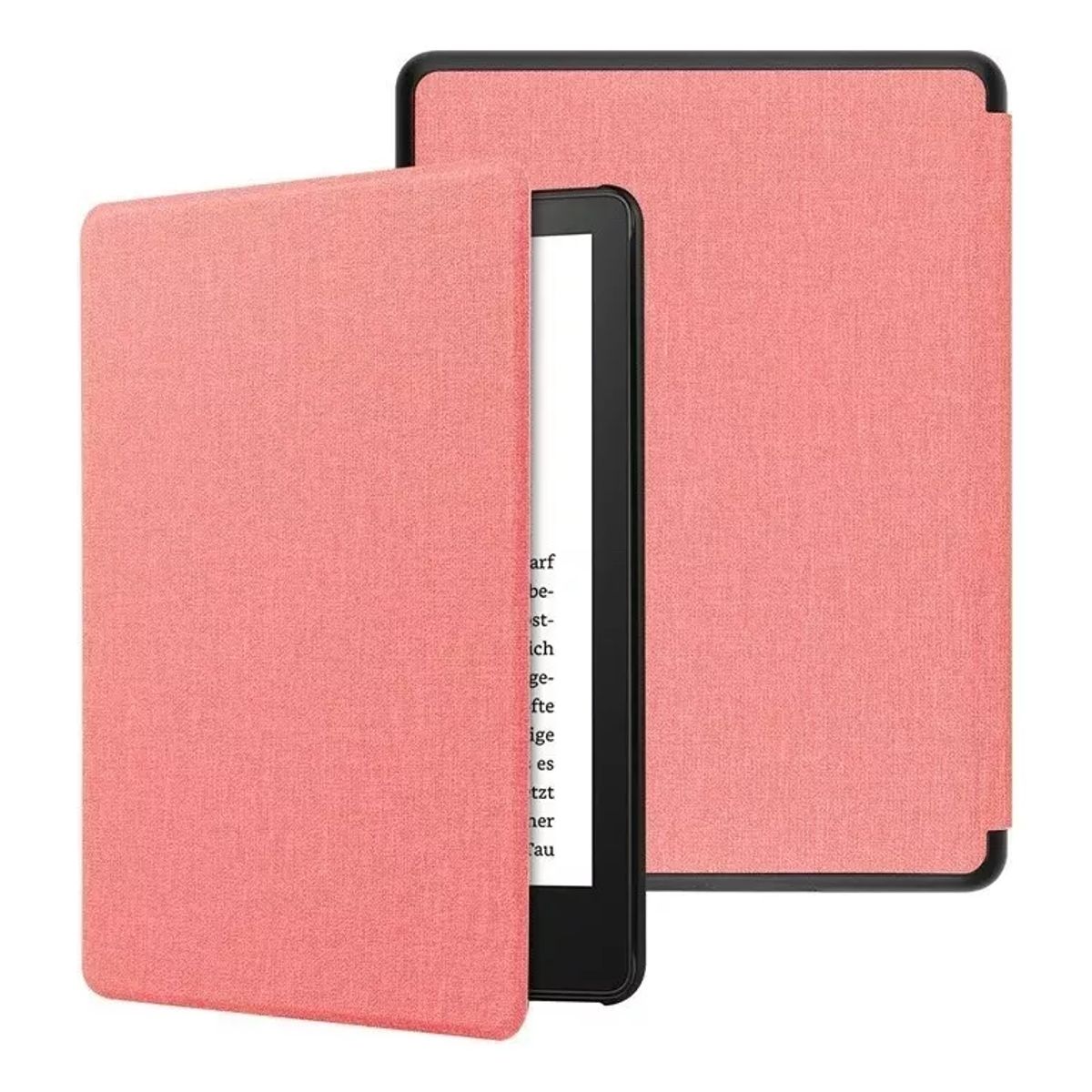 DIETEC - Funda Microfibra Rosa + Mica Kindle Paperwhite 2024 12va Gen 7pul