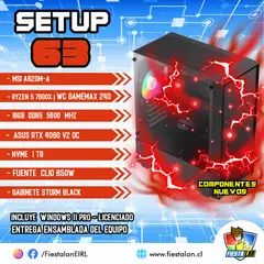 GAMEMAX - SETUP GAMER Ryzen 5 7600x / 16gb ram DDR5/ RTX 4060/1tb nvme/ windows 11 PRO