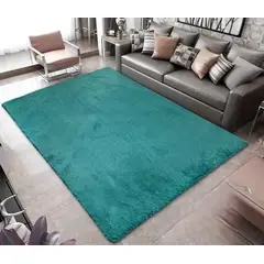 GENERICO - ALFOMBRAS PELO LARGO TIPO PELUCHE SUAVES PARA DECORACION DE HOGAR