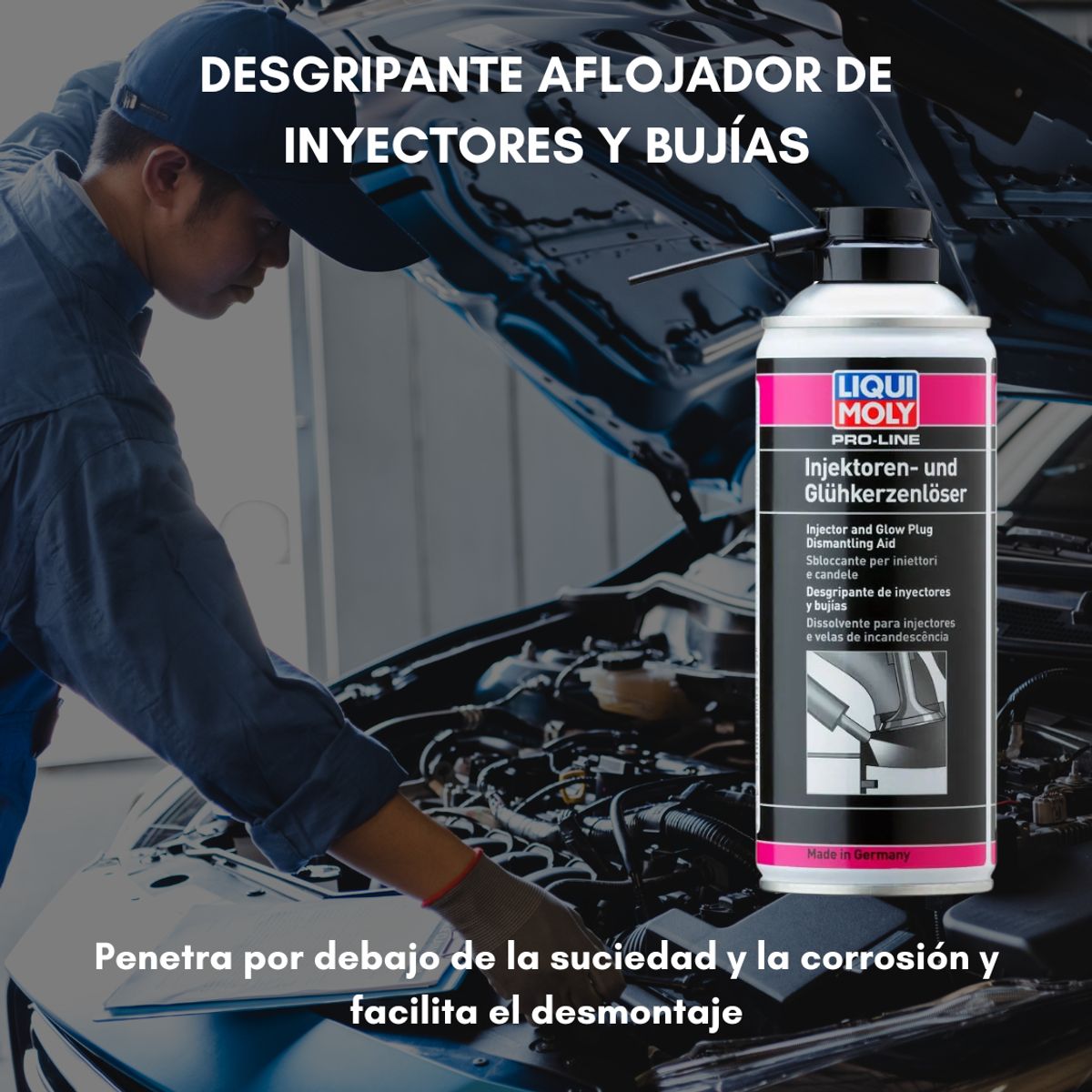 LIQUI MOLY - Desgripante Aflojador De Inyectores Y Bujias Liquimoly 400ml