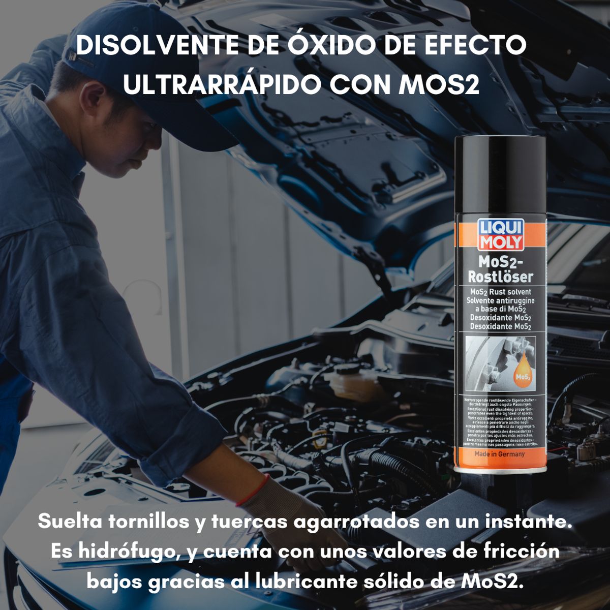 LIQUI MOLY - Lubricante Disolvente De Oxido Mos2-rostlös Liqui Moly 300ml