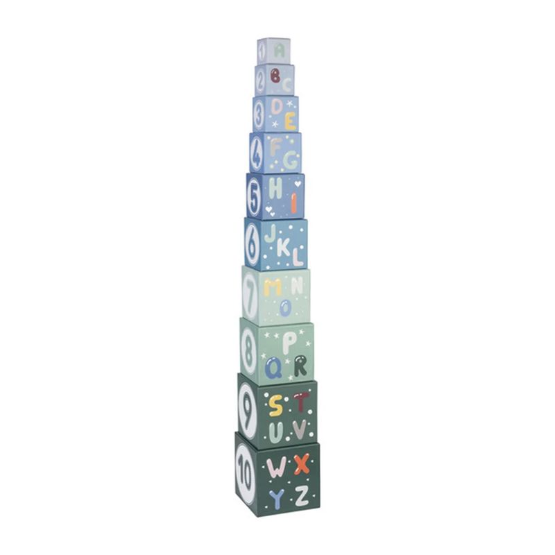 GENERICO - Torre de cubos para habilidades números y letras