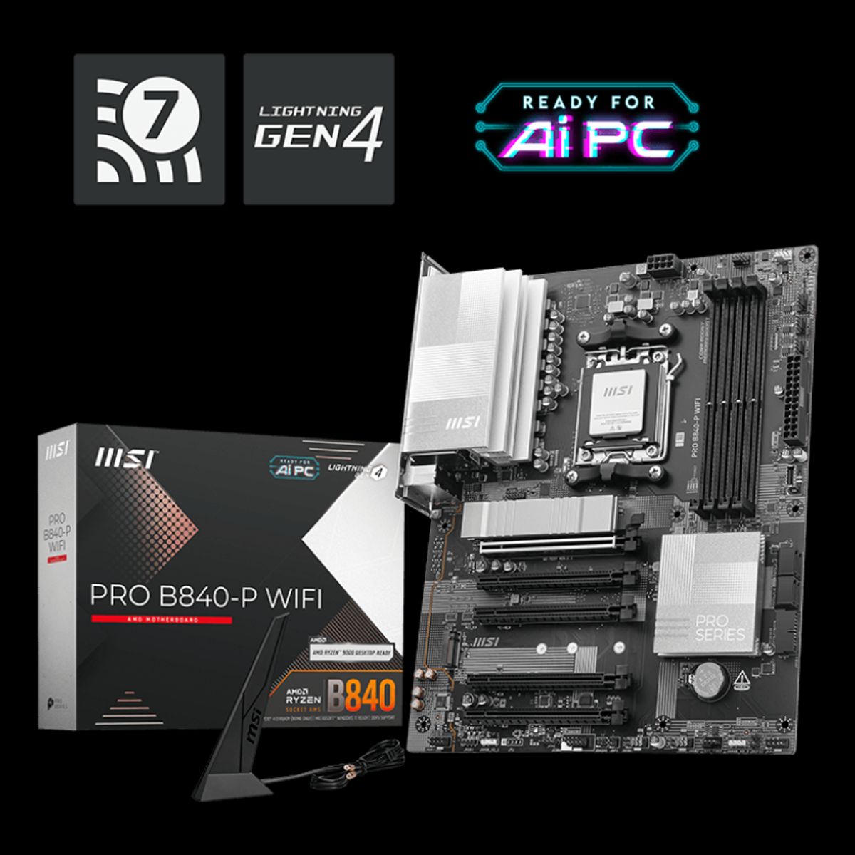 MSI - Placa Madre MSI PRO B840-P WIFI