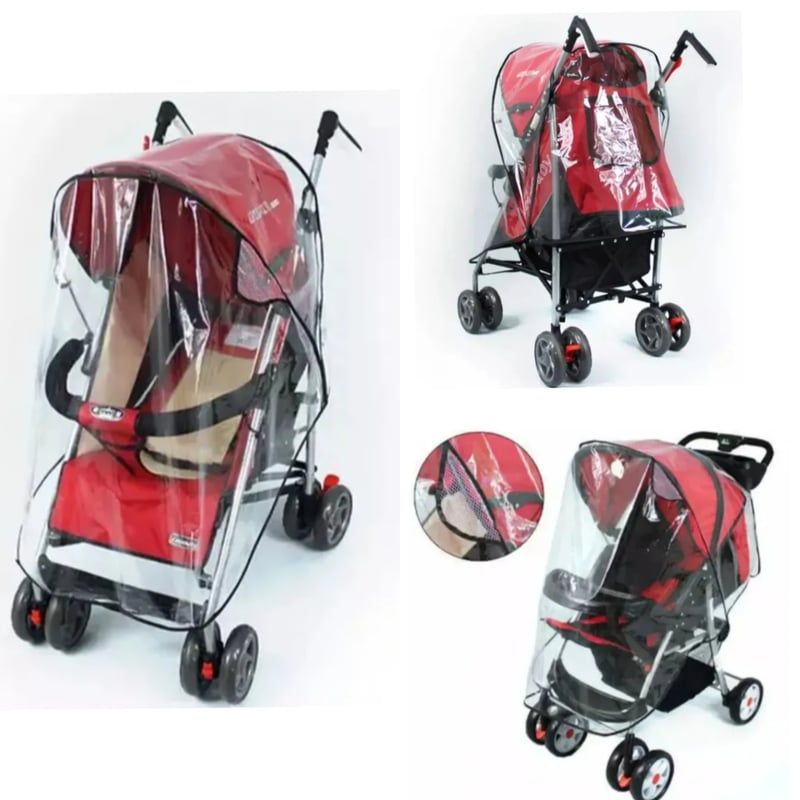 GENERICO - Cubre Coche Para Bebe Transparente Universal