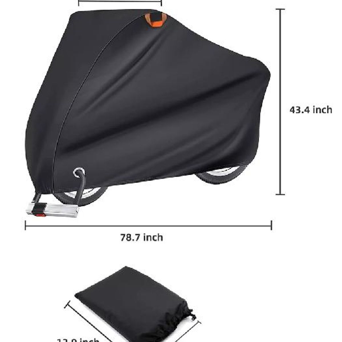 GENERICO - Carpa cobertor funda para bicicleta impermeable 110x200 cm