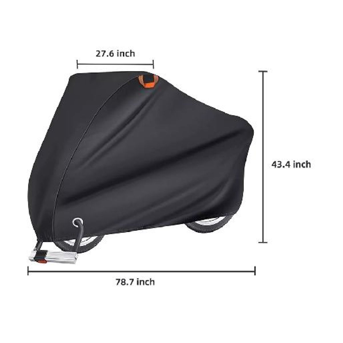 GENERICO - Carpa cobertor funda para bicicleta impermeable 110x200 cm