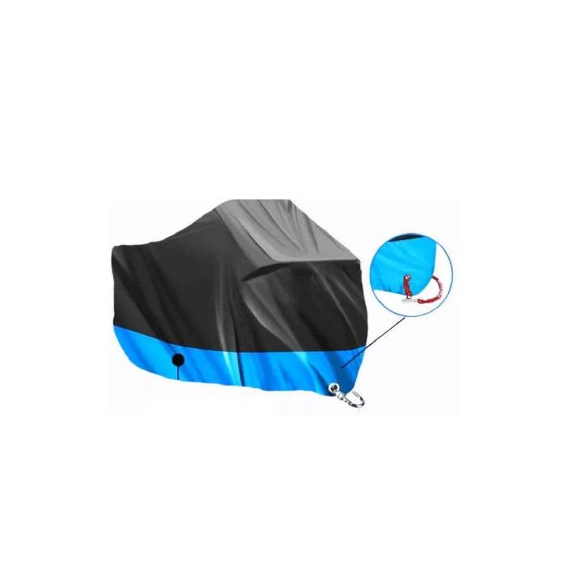 GENERICO - Funda 100% impermeable protector cubre moto bicicleta XL
