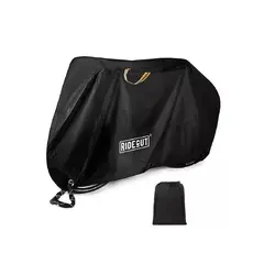 GENERICO - Funda cubre bicicleta moto 100% impermeable 110x200 cm negro