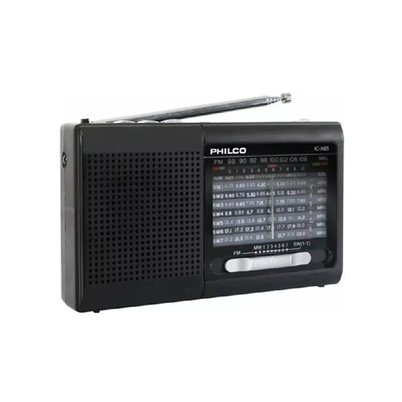 GENERICO - Radio portátil Philco IC-X65 multibandas USB  Tecnocenter negro