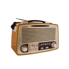 GENERICO - Radio retro Bluetooth 01 Audiolab color marrón