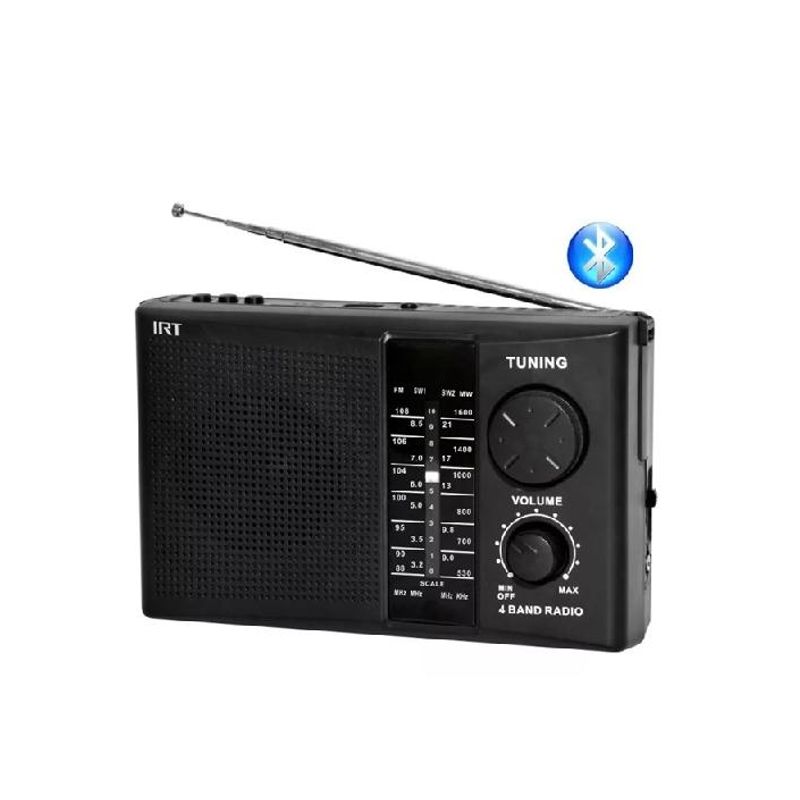 GENERICO - Radio portátil IRT recargable FMAM USB MP3 SD 220V
