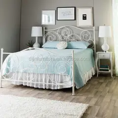 GENERICO - Cama de Fierro Josephine 2 plaza Blanca