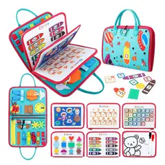 GENERICO - 8 En 1 Tablero Montessori Juguetes Educativos Para 1-3 Años