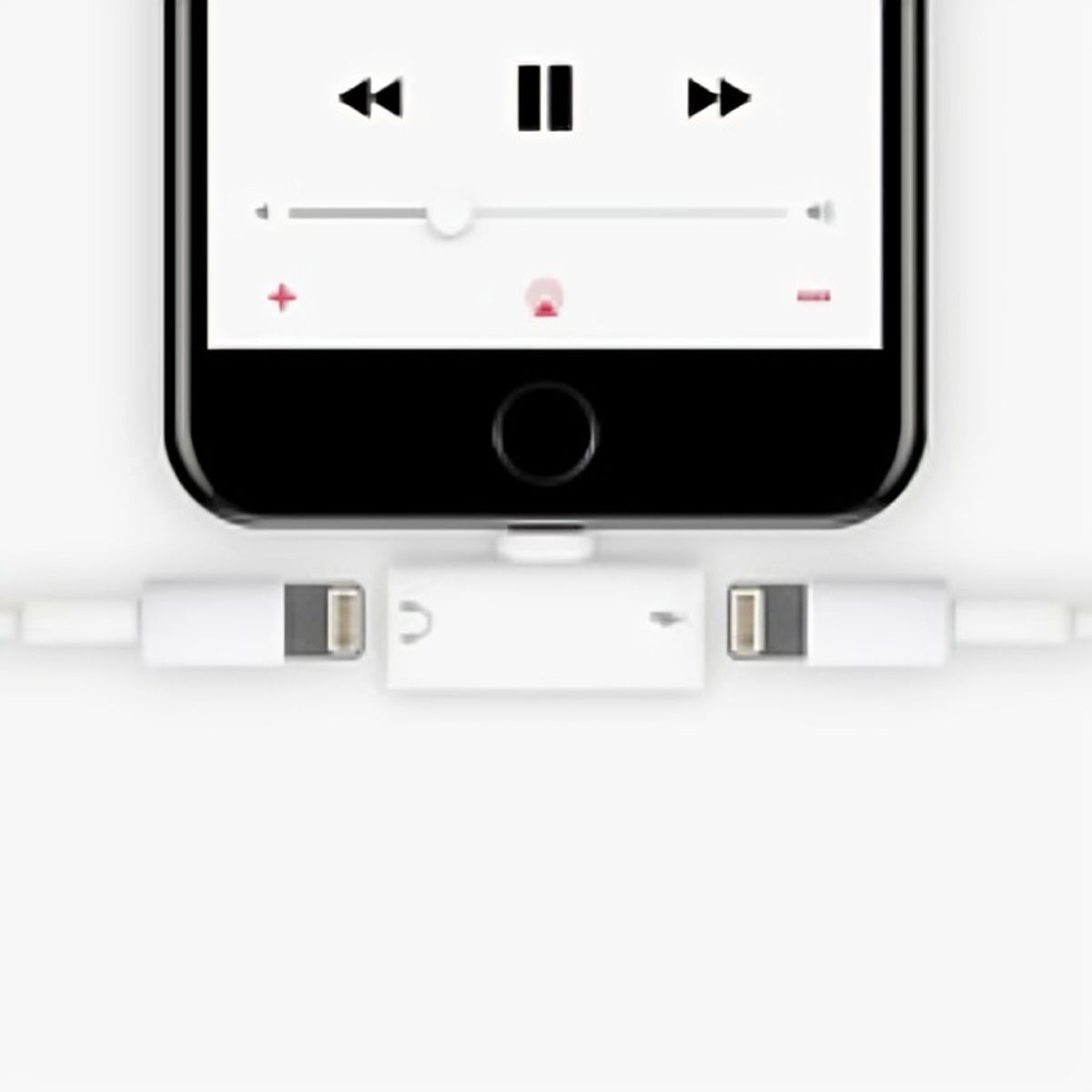 OEM - Spliter Para Iphone Adaptador 2 EN 1 AUX 35 LIGHTNING