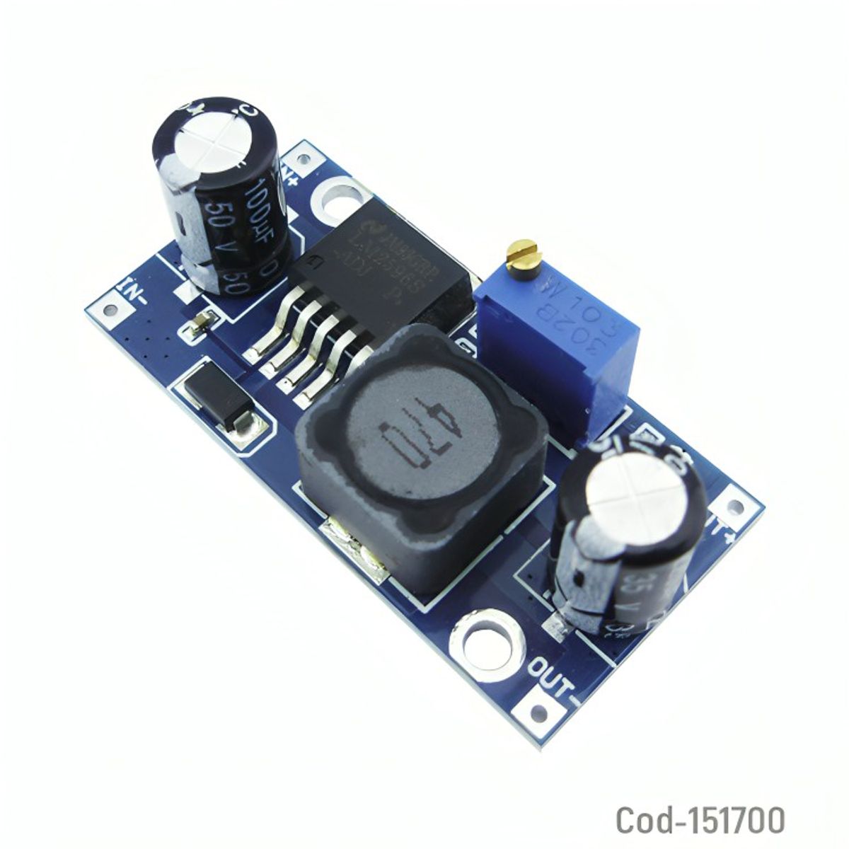 OEM - CONVERTIDOR DC-DC STEP DOWN LM2596 REGULABLE ARDUINO SET X 1 PCS.