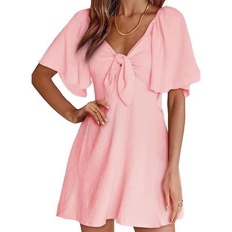 TIOZONEY - Faldas largas para mujer - Rosado