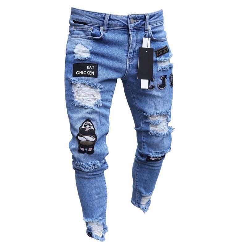 TIOZONEY - Jeans Skinny Fit Hombre