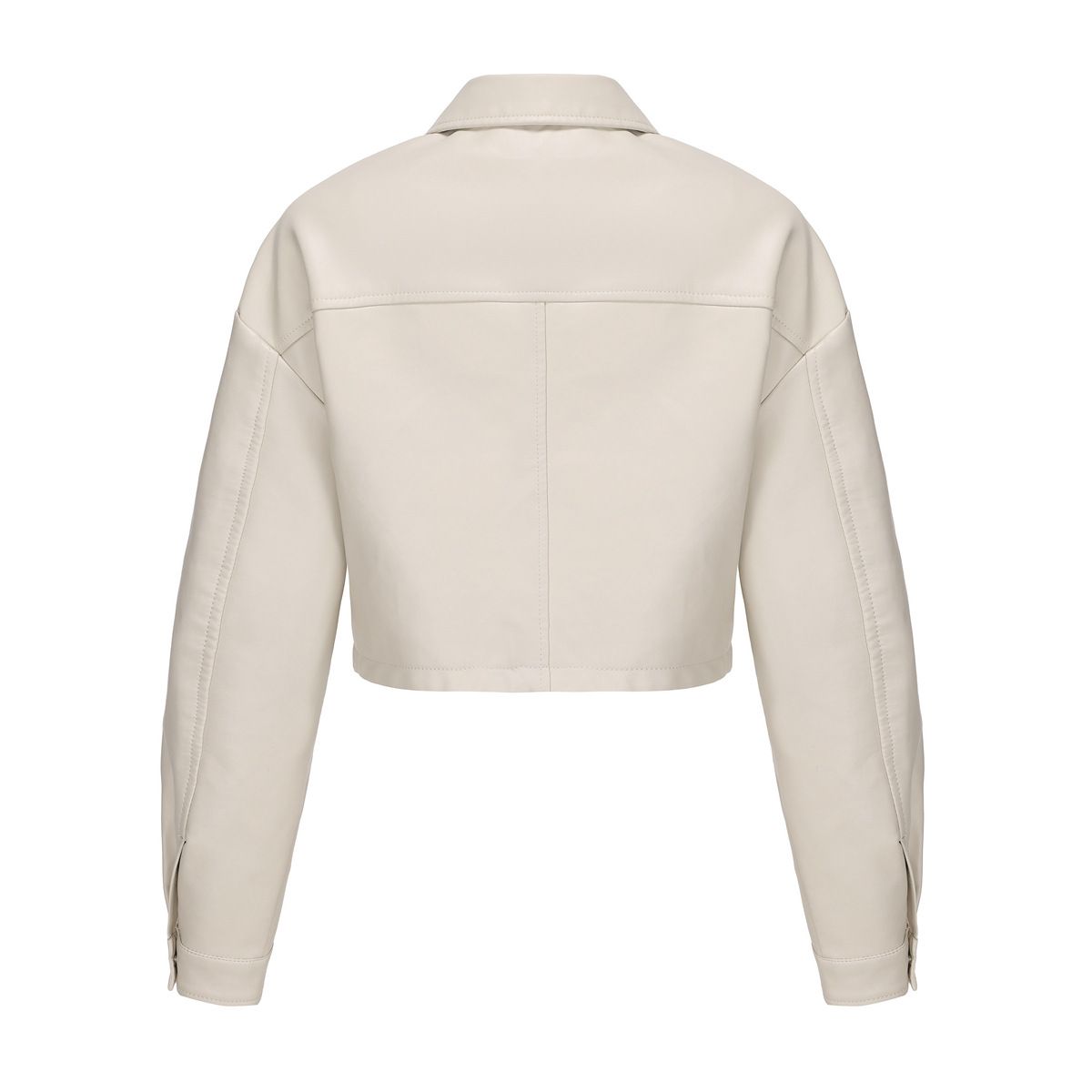 TIOZONEY - Chaqueta de PU holgada para mujer