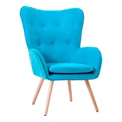 GLOBAL LATIN GROUP - Sillón Poltrona Decorativo con Diseño Nórdico - Azul - 0
