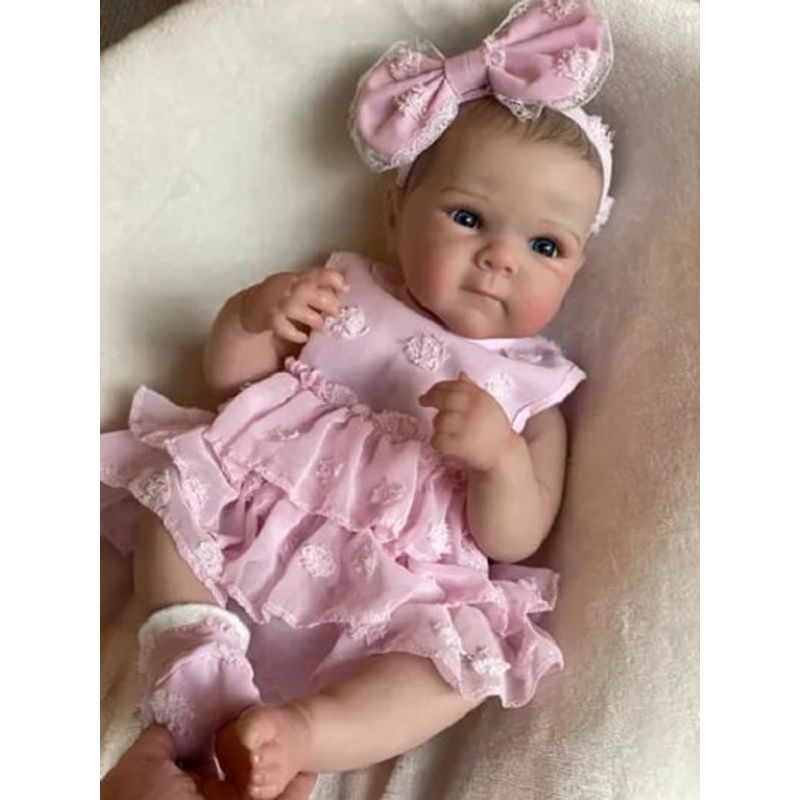 TIOZONEY - Muñeca bebe reborn vinilo de silicona juguetes para 48cm