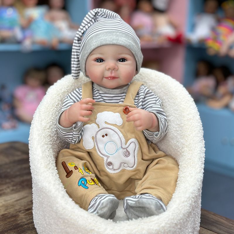 TIOZONEY - Muñeca bebe reborn vinilo de silicona juguetes para 50cm