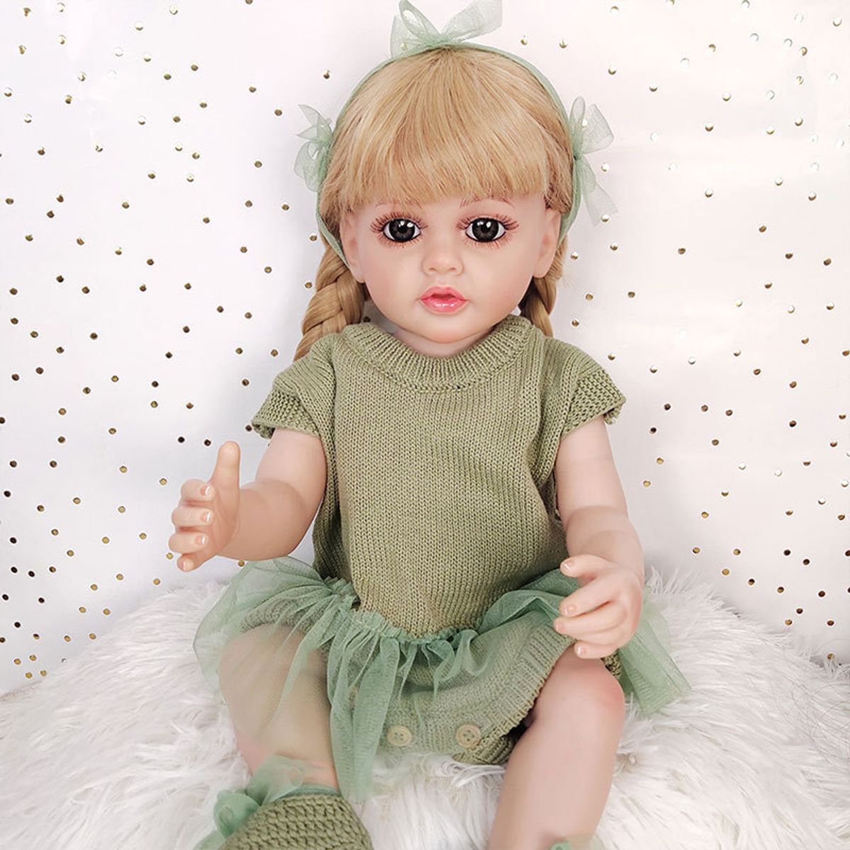 TIOZONEY - Muñeca bebe reborn vinilo de silicona juguetes para 55cm