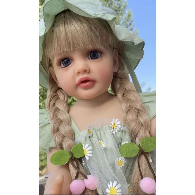 TIOZONEY - Muñeca bebe reborn vinilo de silicona juguetes para 55cm
