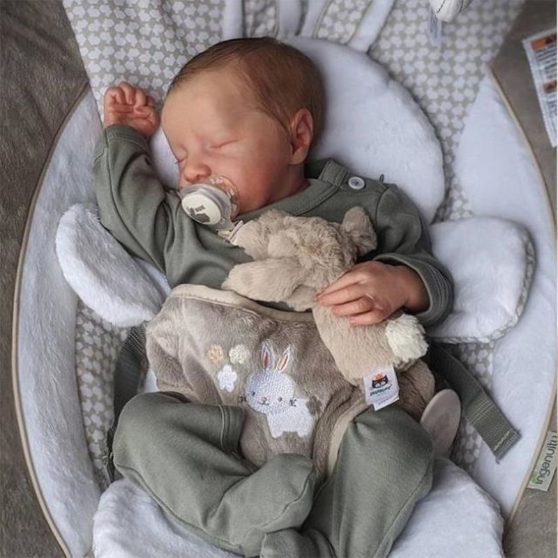 TIOZONEY - Muñeca bebe reborn vinilo de silicona juguetes para 43cm