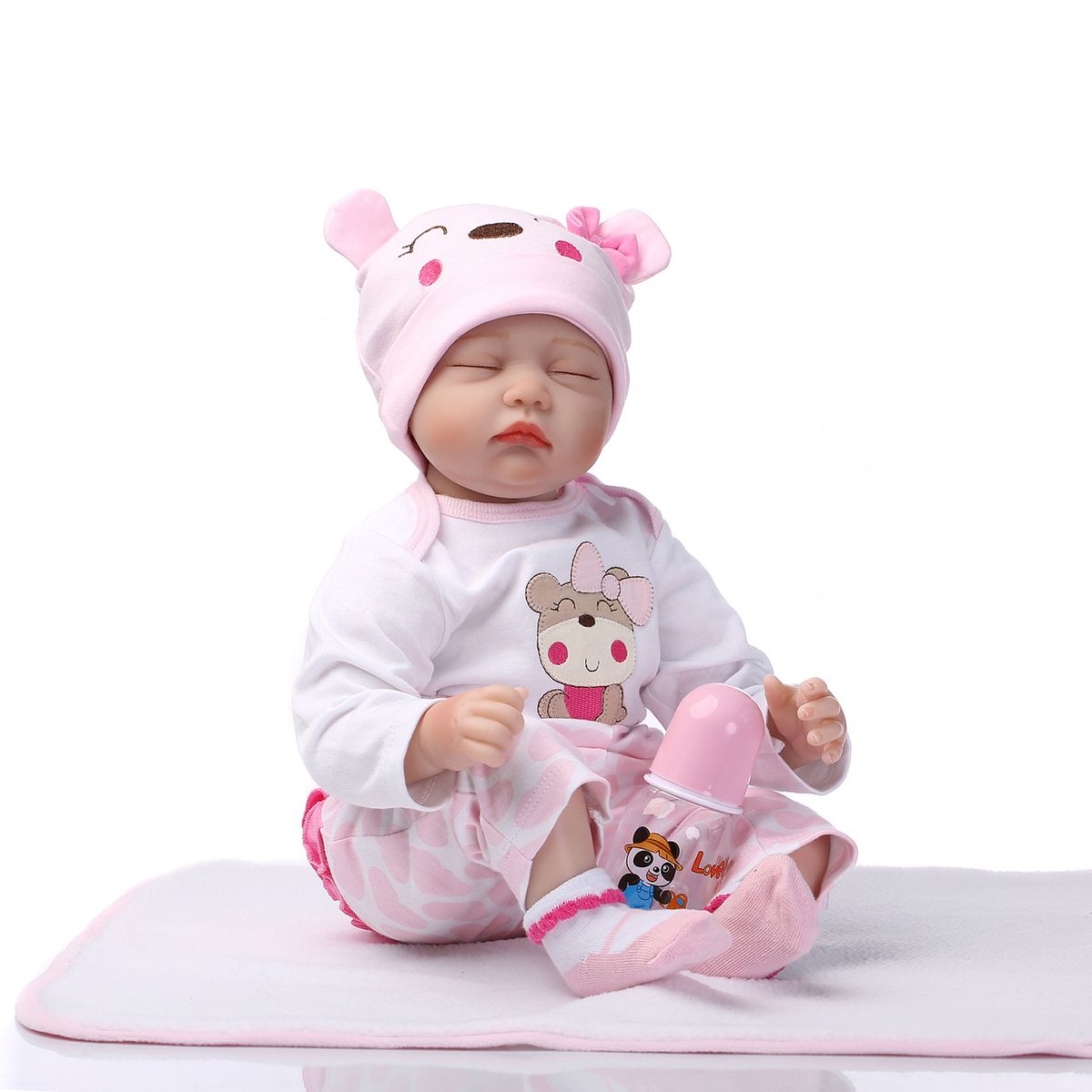 TIOZONEY - Muñeca bebe reborn vinilo de silicona juguetes para 40cm