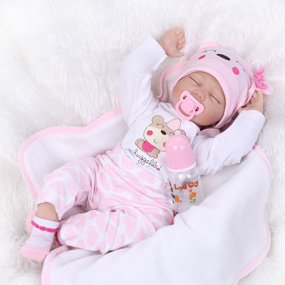 TIOZONEY - Muñeca bebe reborn vinilo de silicona juguetes para 40cm