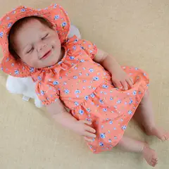 TIOZONEY - Muñeca bebe reborn vinilo de silicona juguetes para 46cm