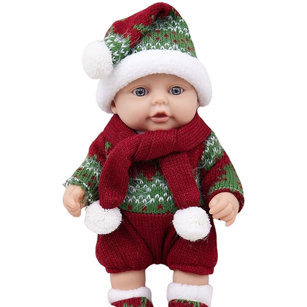 TIOZONEY - Christmas Toys Muñeca de silicona Reborn 25cm