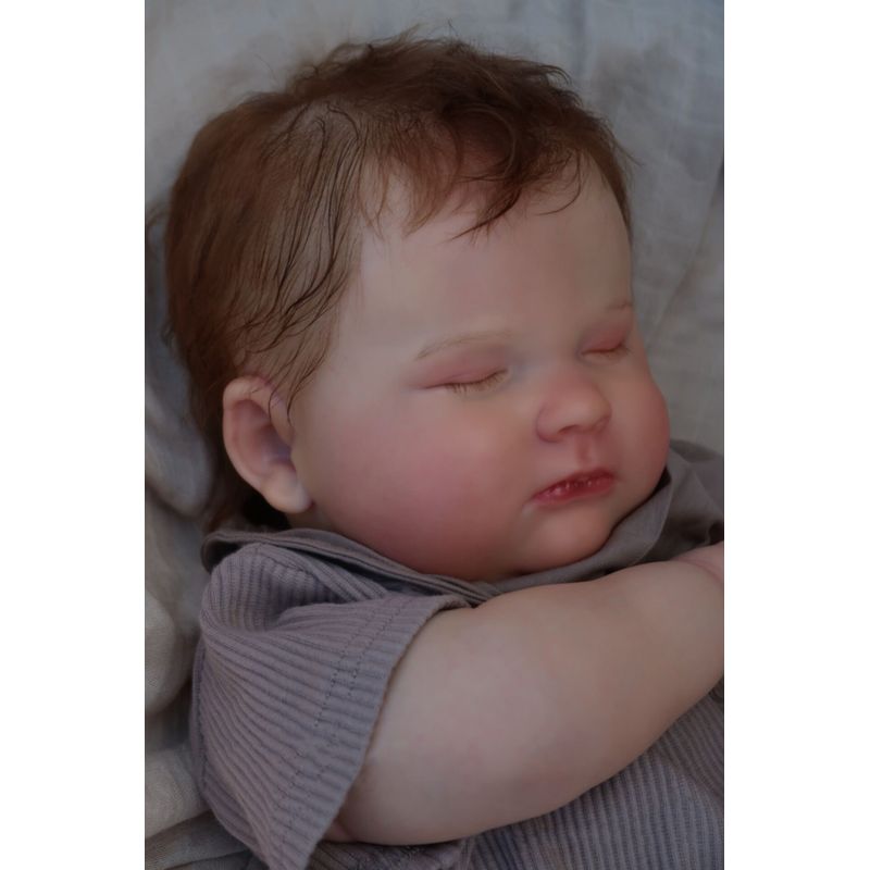 TIOZONEY - Muñeca bebe reborn vinilo de silicona juguetes para 50cm