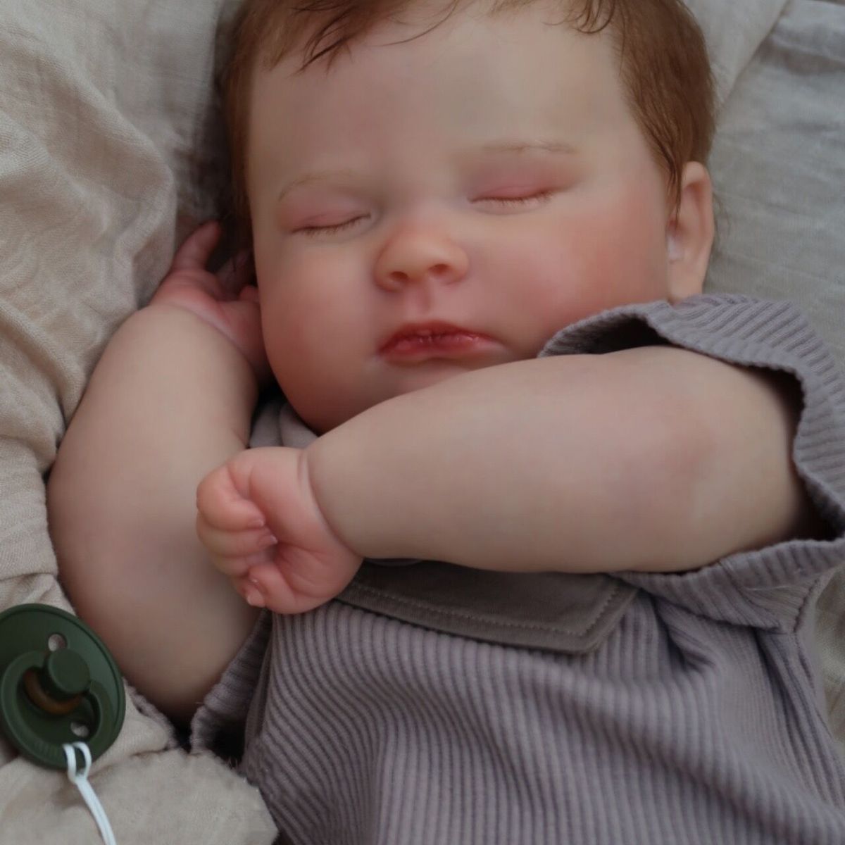 TIOZONEY - Muñeca bebe reborn vinilo de silicona juguetes para 50cm