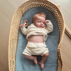 TIOZONEY - Muñeca bebe reborn vinilo de silicona juguetes para 50cm