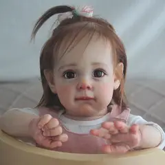 TIOZONEY - Muñeca bebe reborn vinilo de silicona juguetes para 55cm