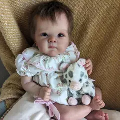 TIOZONEY - Muñeca bebe reborn vinilo de silicona juguetes para 50cm