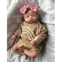TIOZONEY - Muñeca bebe reborn vinilo de silicona juguetes para 50cm