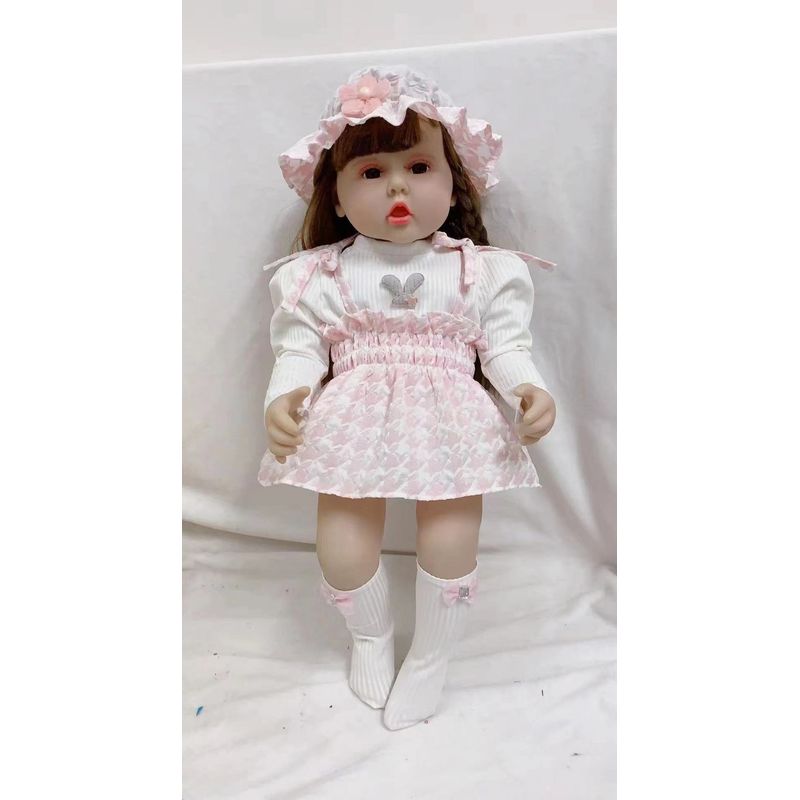 TIOZONEY - Muñeca bebe reborn vinilo de silicona juguetes para 45cm