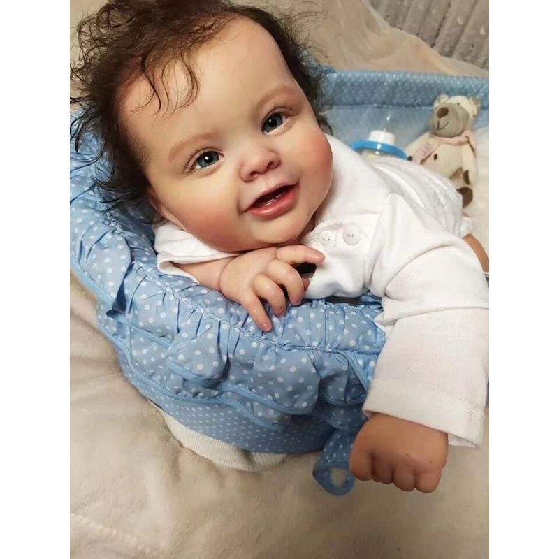 TIOZONEY - Muñeca bebe reborn vinilo de silicona juguetes para 55cm