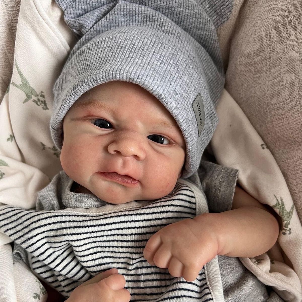 TIOZONEY - Muñeca bebe reborn vinilo de silicona juguetes para 50cm