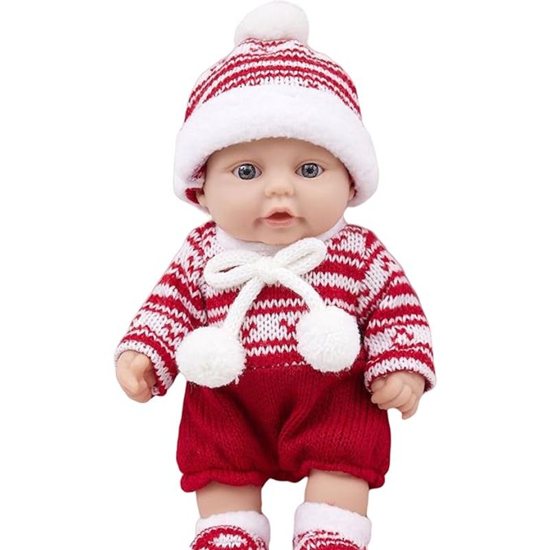 TIOZONEY - Christmas Toys Muñeca de silicona Reborn 25cm