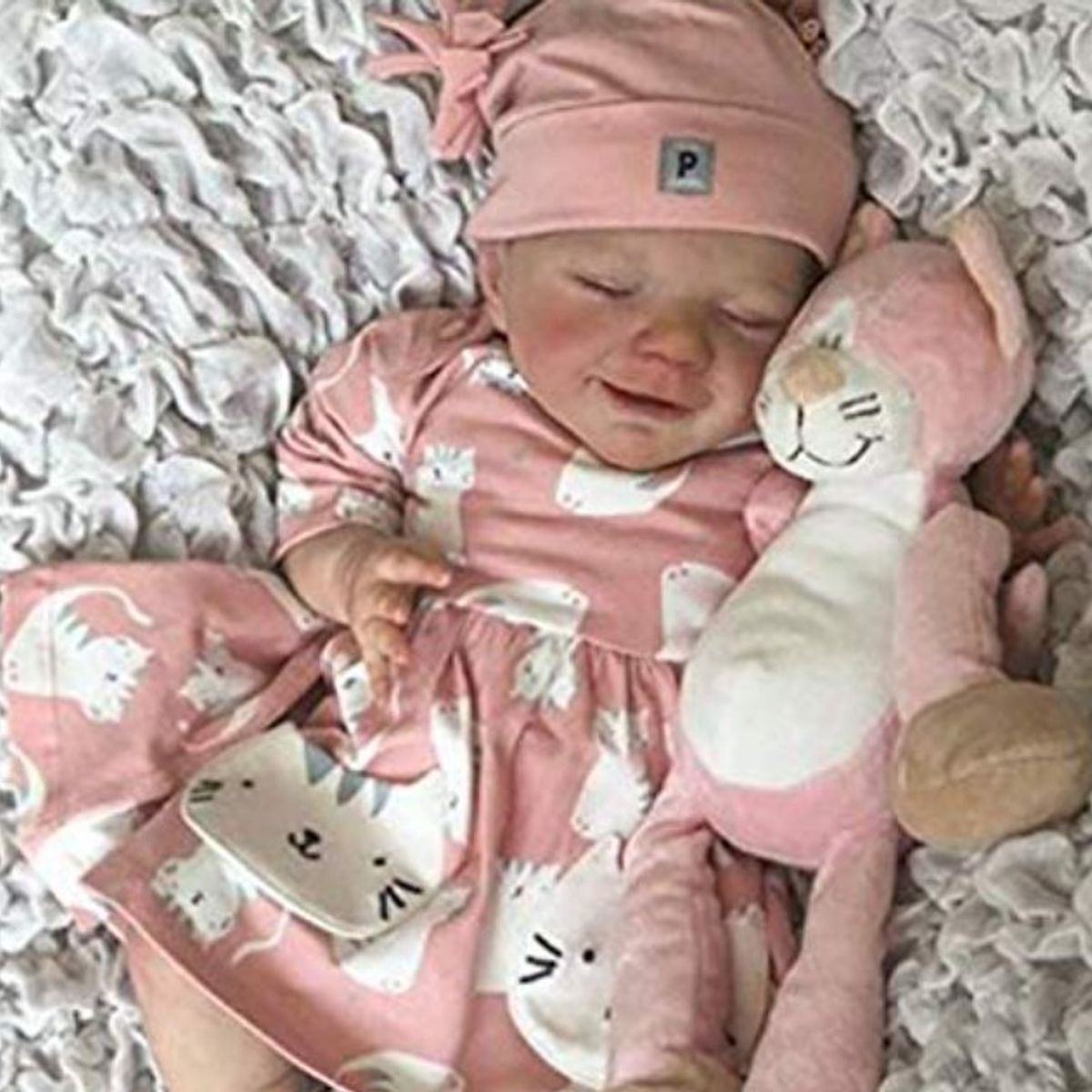 TIOZONEY - Muñeca bebe reborn vinilo de silicona juguetes para 50cm