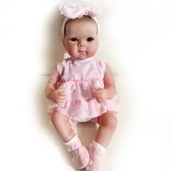 TIOZONEY - Muñeca bebe reborn vinilo de silicona juguetes para 48cm