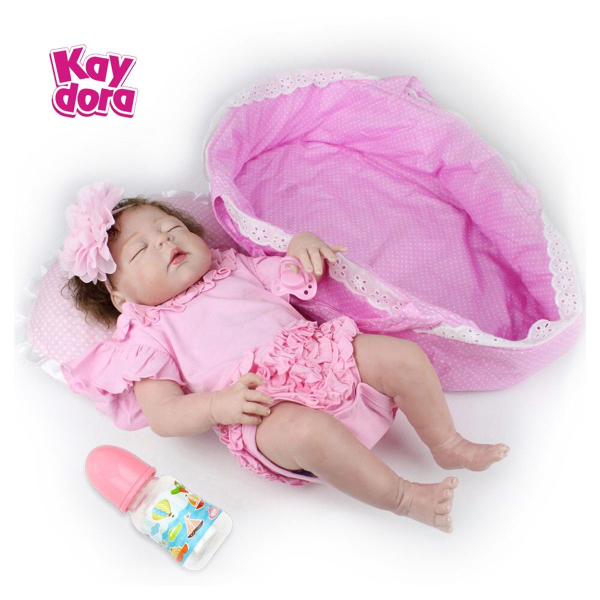 TIOZONEY - 22 pulgadas silicona completa suave muñecas Reborn 55cm Boneca chico B..