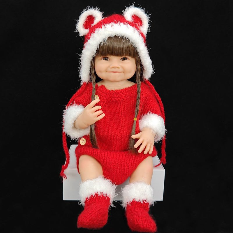 TIOZONEY - Muñeca bebe reborn vinilo de silicona juguetes para 55cm
