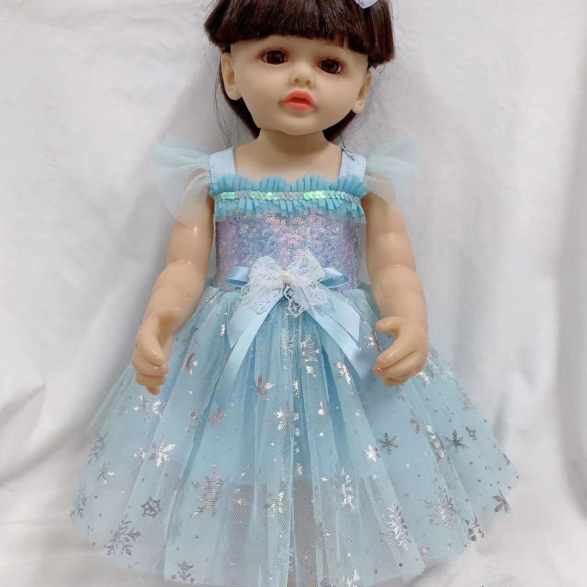 TIOZONEY - Muñeca bebe reborn vinilo de silicona juguetes para 55cm