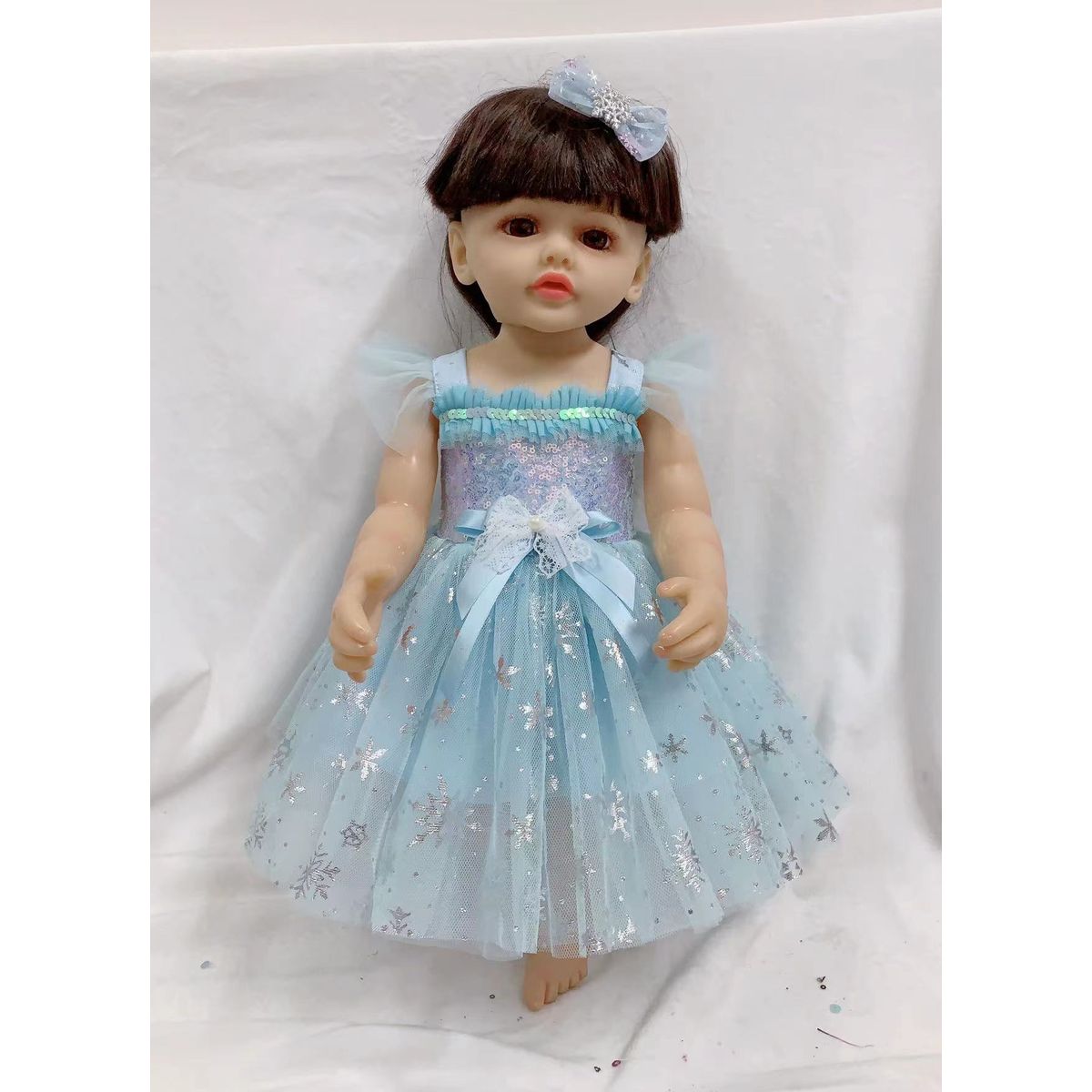 TIOZONEY - Muñeca bebe reborn vinilo de silicona juguetes para 55cm