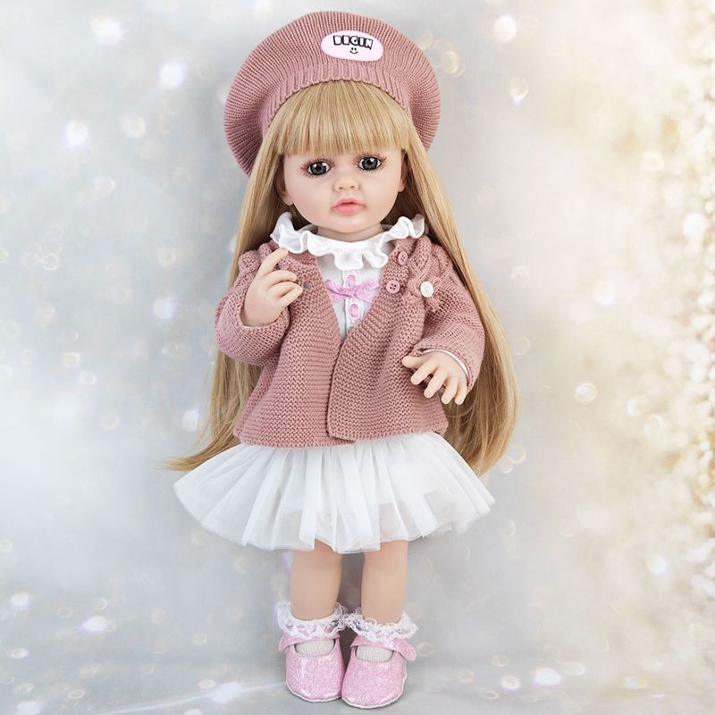 TIOZONEY - Muñeca bebe reborn vinilo de silicona juguetes para 55cm
